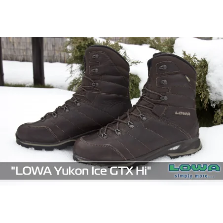 Ботинки зимние "LOWA Yukon Ice GTX Hi", Dark Brown